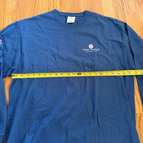 Simply Southern Women’s Blue Breast Cancer Cure Long Sleeve T-Shirt - Picture 9 of 9
